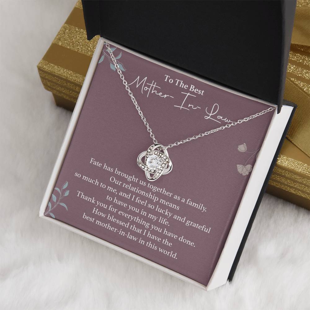 To The Best Mother-in-law Necklace Necklace For Thanking Mother-in-law Necklace For Mother-in-law On Wedding Day Necklace For Groom’s Mother Special Bond With Mother-in-law Necklace Sentimental Keepsake For Mother-in-law Best Mother-in-law Necklace Gift