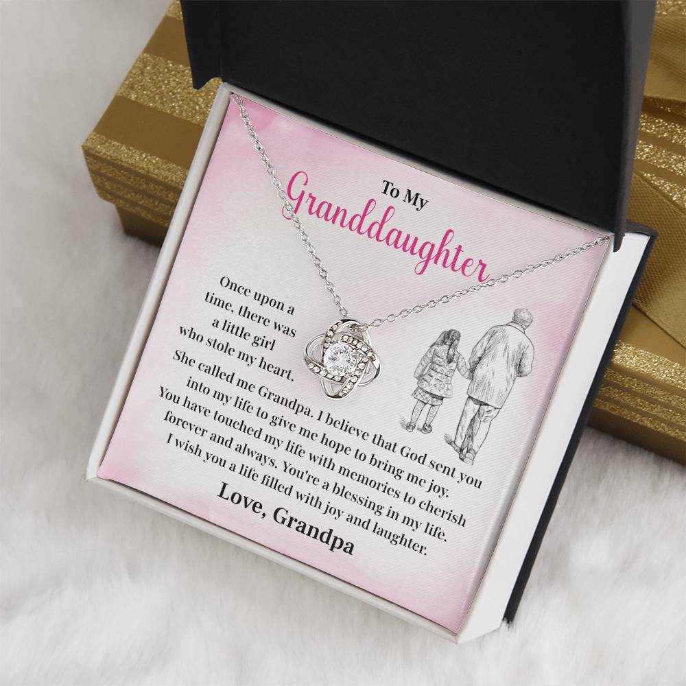 Granddaughter Necklace from Grandpa – Joy & Love Gift Box