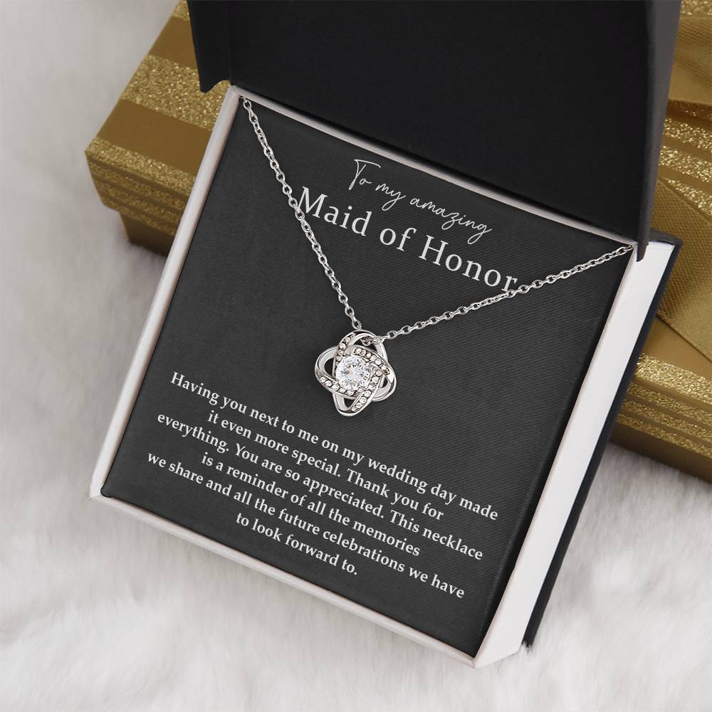 Wedding Day Necklace For Maid Of Honor Friendship Necklace For Maid Of Honor Jewelry Gift For Maid Of Honor Meaningful Gift For Maid Of Honor Emotional Gift For Maid Of Honor Special Gift For Maid Of Honor Necklace For Maid Of Honor Thank You Gift