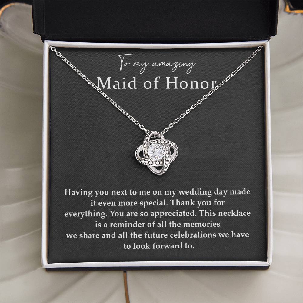 Wedding Day Necklace For Maid Of Honor Friendship Necklace For Maid Of Honor Jewelry Gift For Maid Of Honor Meaningful Gift For Maid Of Honor Emotional Gift For Maid Of Honor Special Gift For Maid Of Honor Necklace For Maid Of Honor Thank You Gift