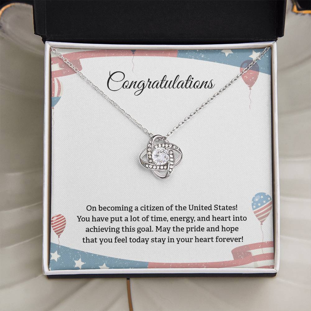 Congratulations Necklace For New U.s. Citizen Necklace For New U.s. Citizen Gift For New American Citizen Necklace With Citizenship Message U.s. Citizenship Celebration Gift Gift For New U.s. Patriot Jewelry For New U.s. Citizen Gift For Citizenship