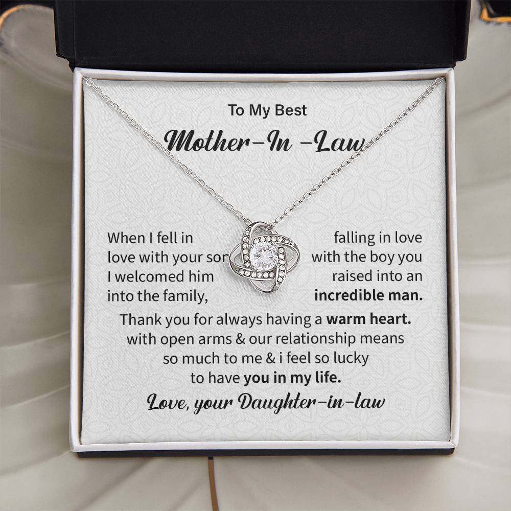 To the best Mother in law when i fell in love.