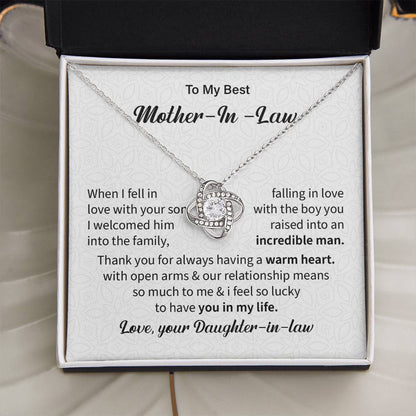 To the best Mother in law when i fell in love.