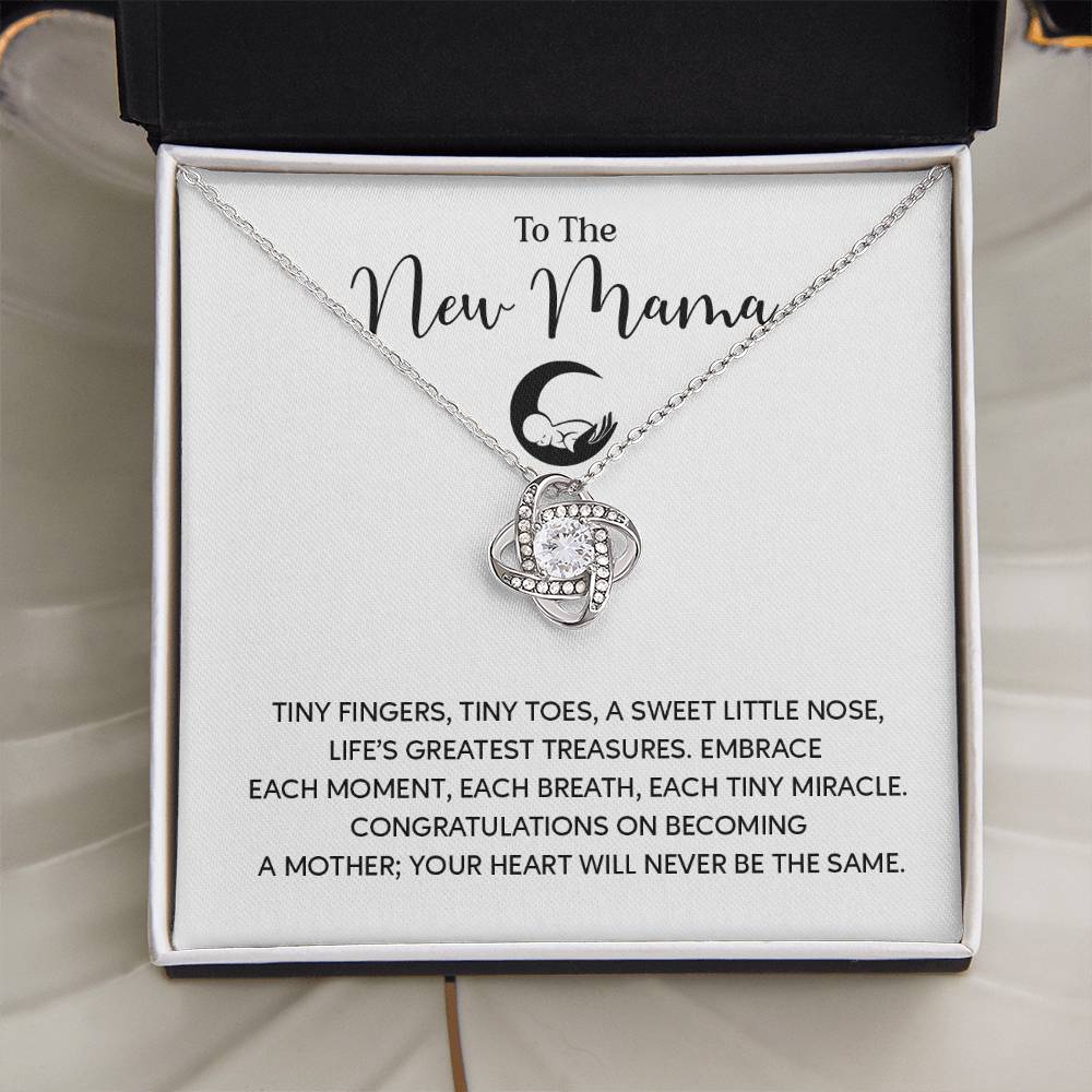 To The New Mama Gift From Your Mom Mama Jewelry Motherhood Gifts Personalized Baby Shower Gift Unique Gift For New Moms Sentimental Necklace For Mama Mom To Be Gift Cute Baby Shower Jewelry Welcome Baby Necklace Meaningful Gift For Mothers