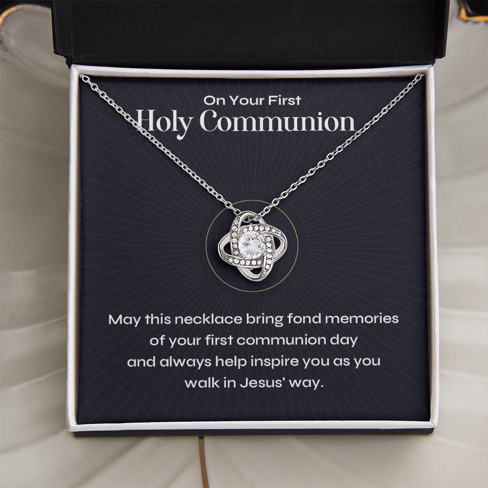 Holy Communion Keepsake Necklace – Gift for First Communion Girl