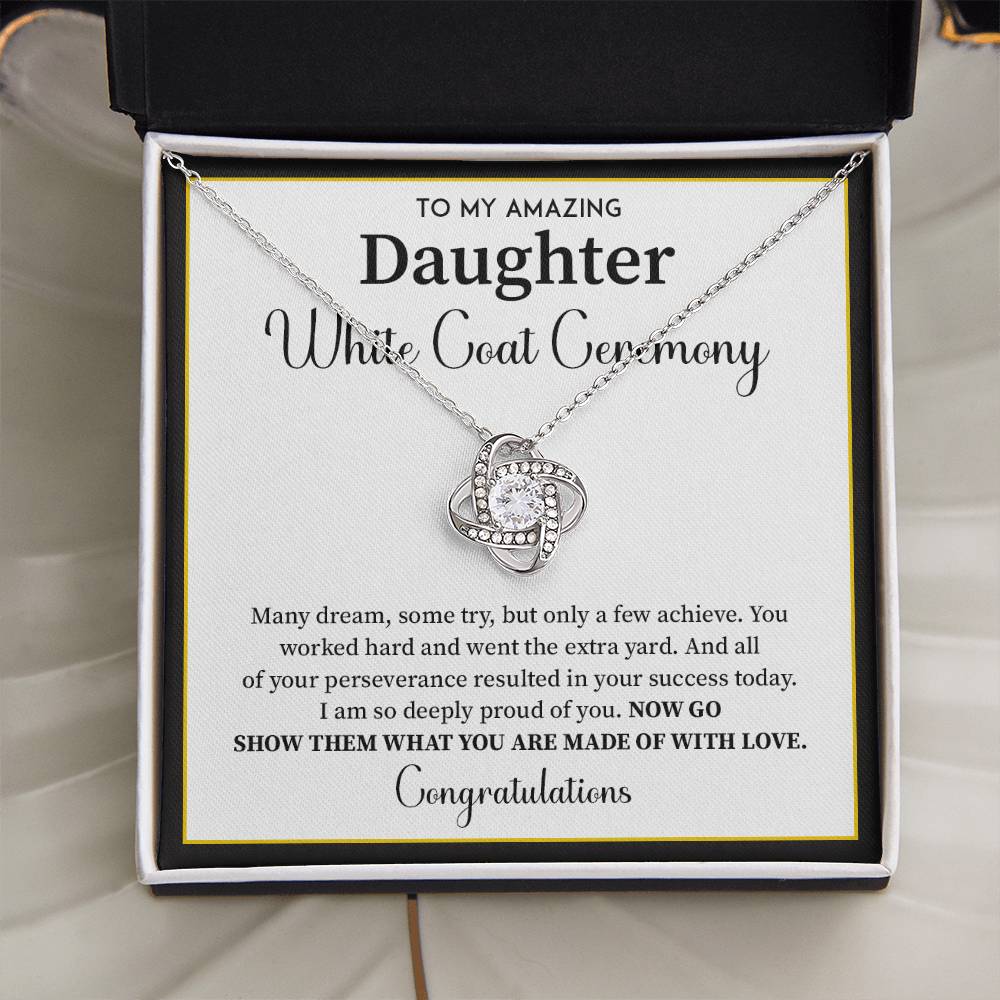 White Coat Ceremony Gift For Daughter Necklace With Gift Box