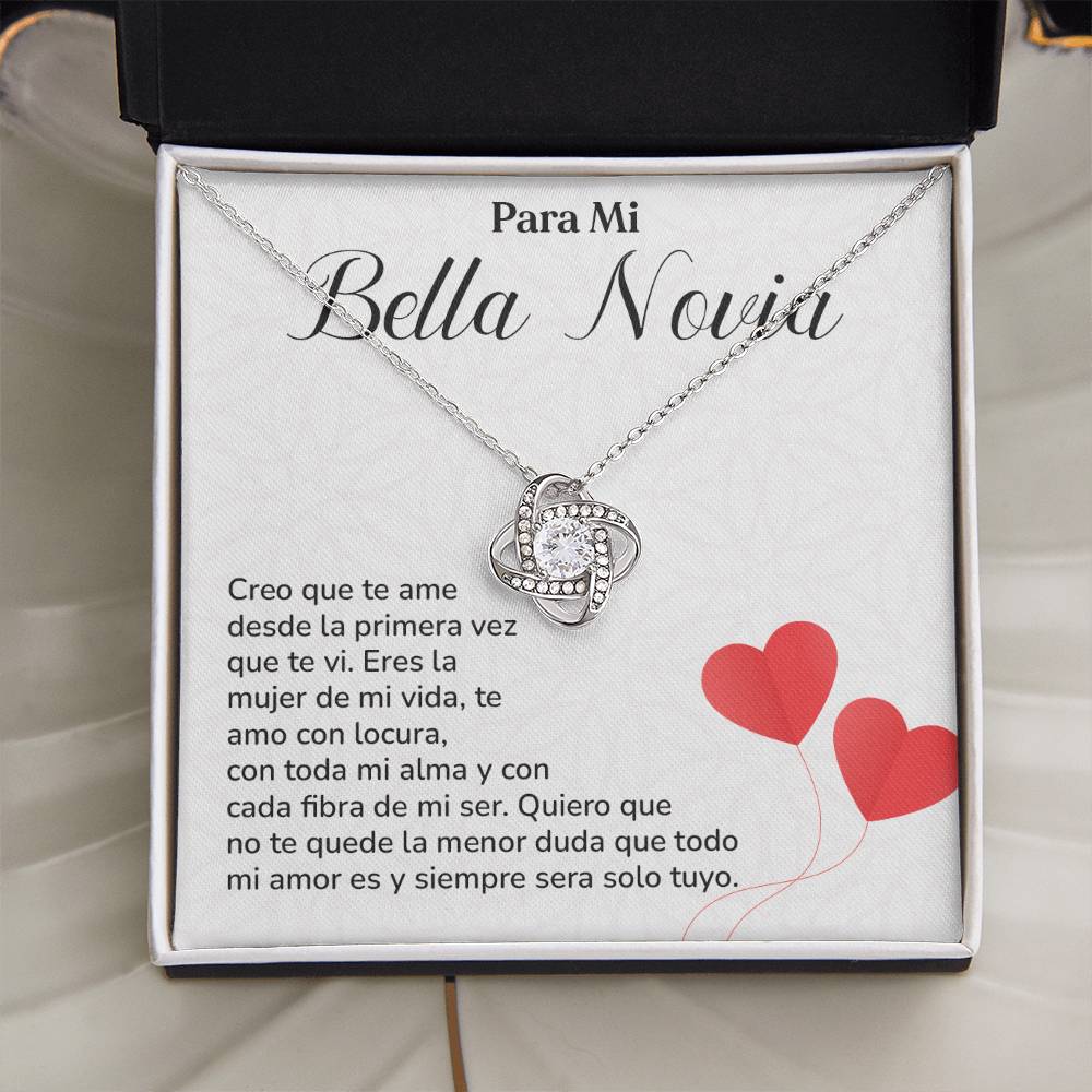 Collar Para Mi Bella Novia Amor Eterno Para Novia Mensaje Personalizado Para Ella Regalo Pasional Para Mi Novia Collar De Amor Para Ella Regalo De Aniversario Para Mi Novia Regalo De San Valentín Para Novia Regalo Para Mujer Especial Joyería Romántica