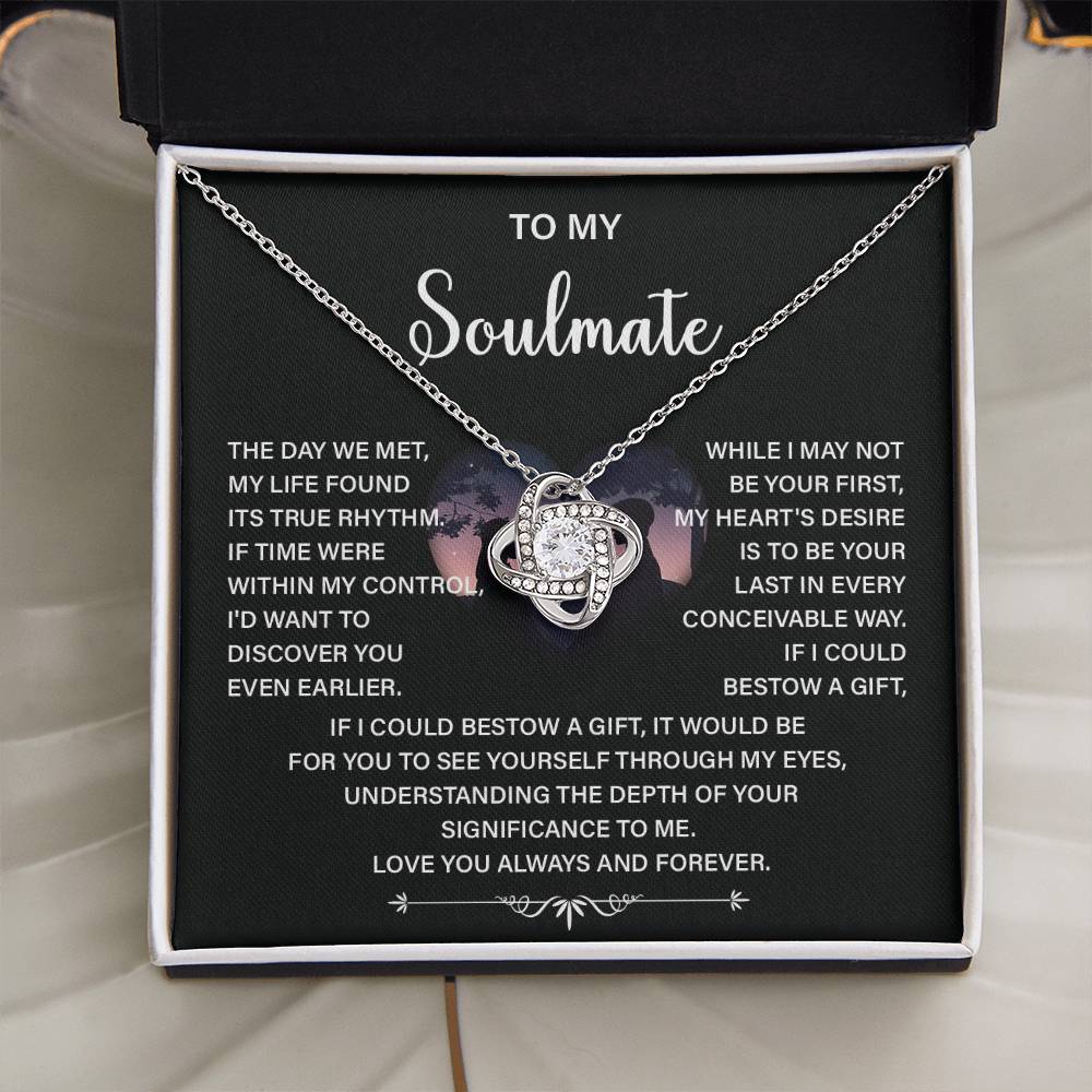 Soulmate Necklace Gift – Love You Always & Forever