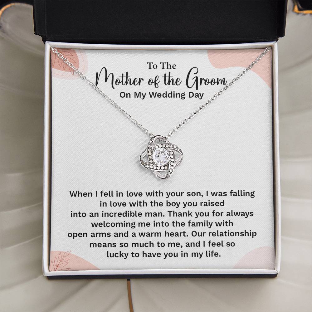 To the Groom's Mother on My Wedding Day Groom’s mother wedding gift Wedding necklace for mother-in-law Heartfelt message for groom’s mom Special gift for groom’s mom Necklace gift for groom’s mother on wedding day Meaningful gift for groom’s mother