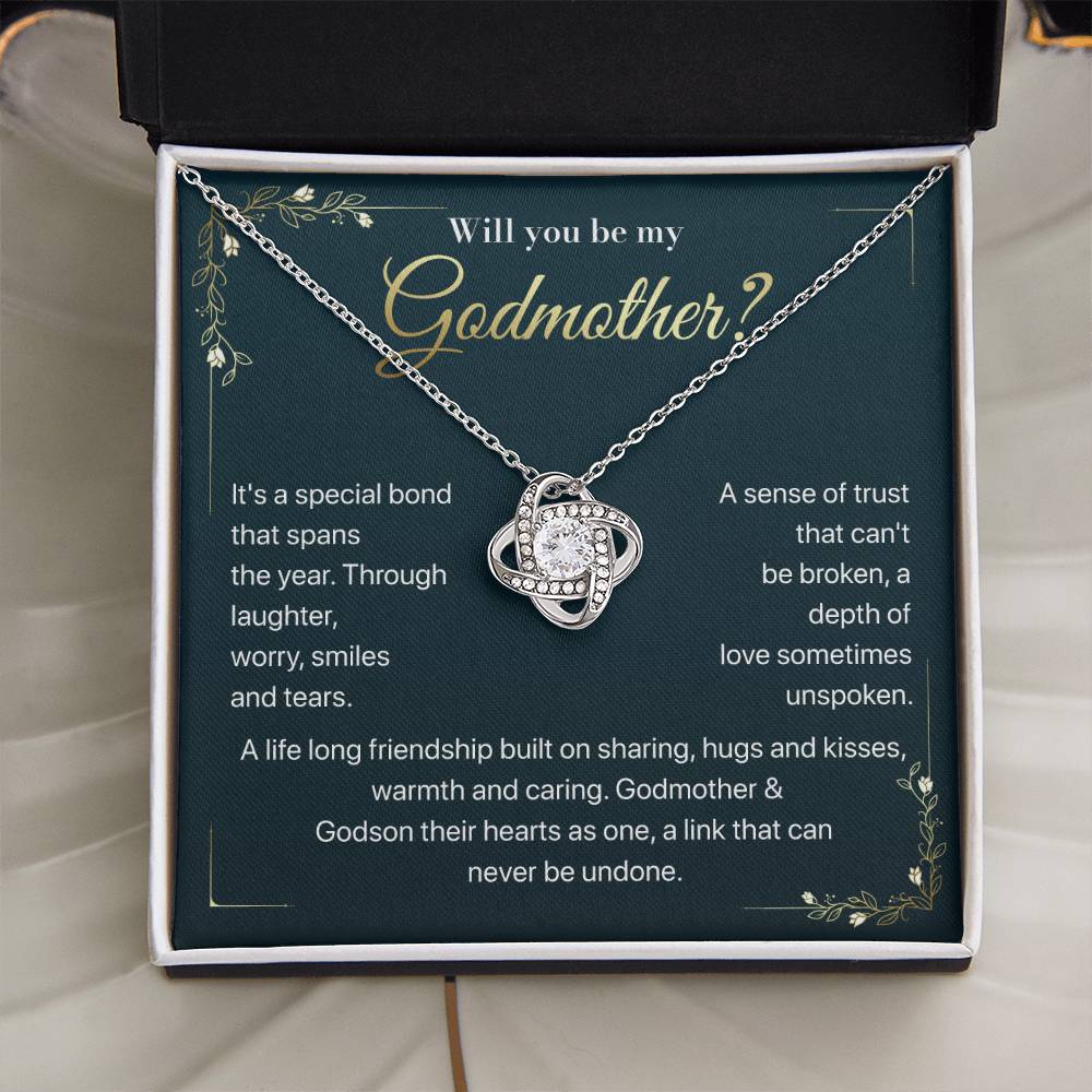 Will you be my Godmother Endless Support Necklace Bright Future Necklace Faithful Godmother Jewelry Strength In Unity Necklace Empowering Presence Jewelry Enduring Bond Necklace Emotional Support Pendant Inspirational Connection Jewelry