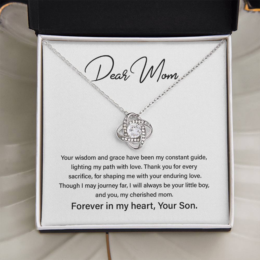 Dear Mom Mother’s Day Necklace For Cherished Mom Best Birthday Gift Thoughtful Anniversary Jewelry Unique Christmas Necklace Thoughtful Necklace With Message Card Just Because Necklace