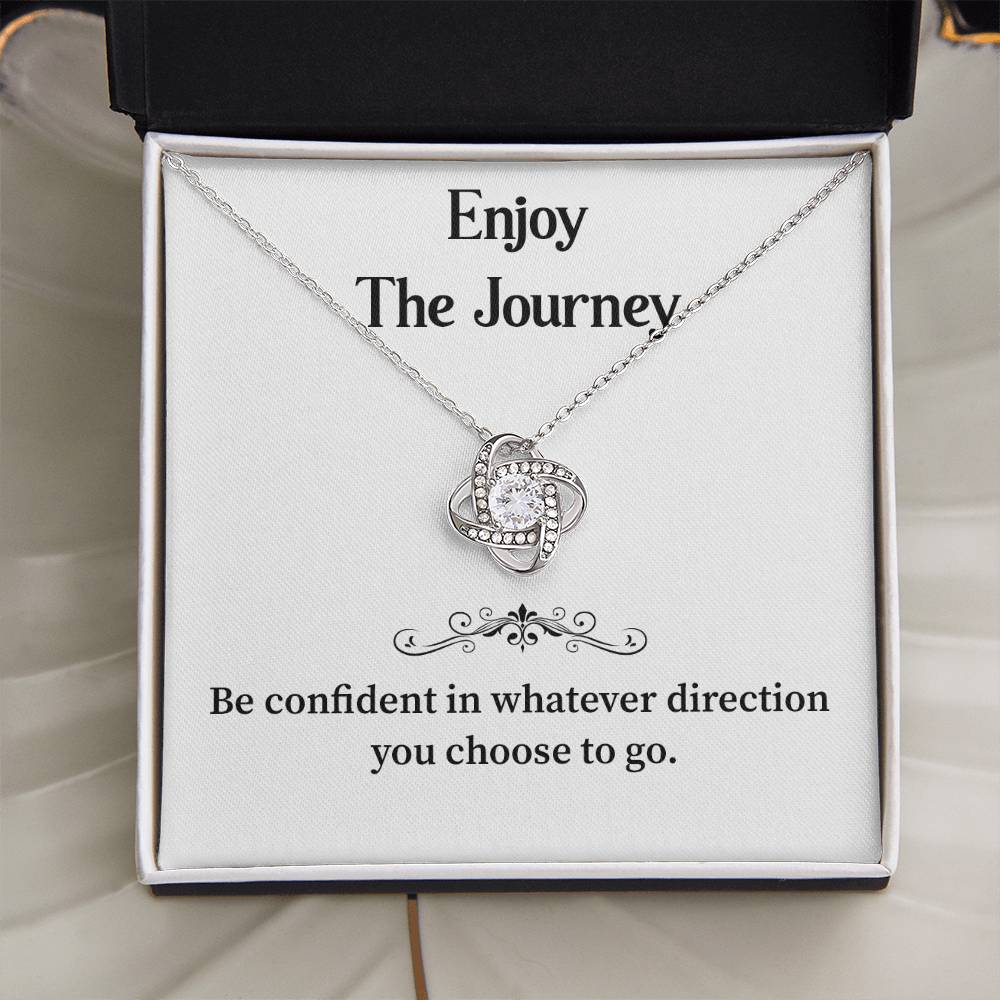 Enjoy The Journey Inspirational Necklace Gift Enjoy The Journey Necklace Best Motivational Gift Thoughtful Necklace For New Journey Motivational Jewelry For Women Emotional Gift For Encouragement Necklace With Message Of Confidence Motivational Gift