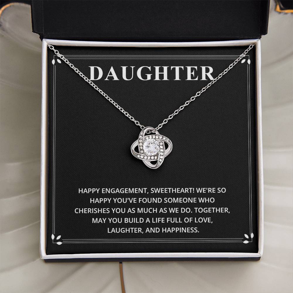 Daughter Happy Engagement Necklace Daughter Engagement Necklace Happy Engagement Gift For Daughter Sentimental Gift For Daughter’s Engagement Jewelry Gift For Daughter’s Engagement Daughter Love And Joy Gift Meaningful Engagement Gift For Daughter