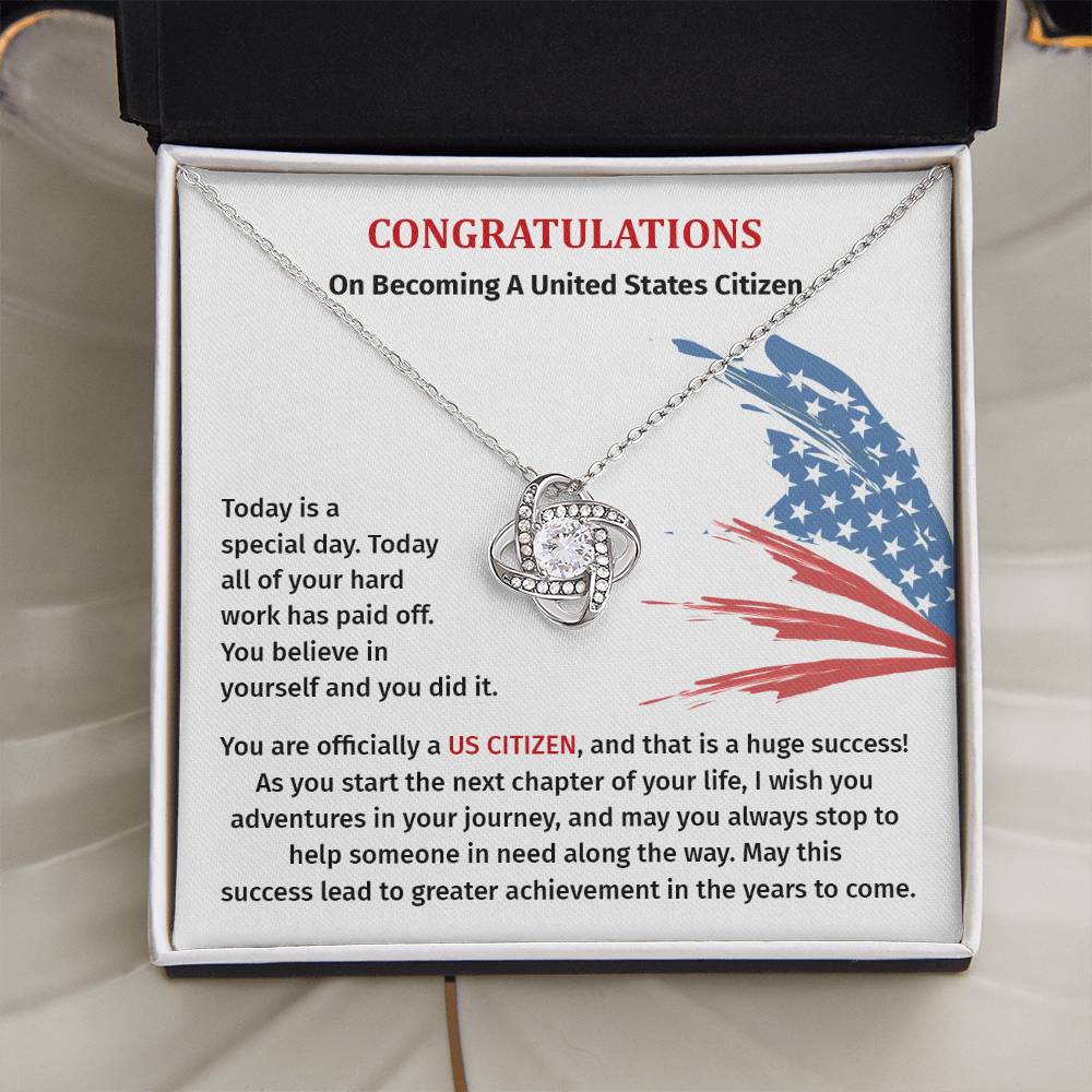 Congratulations Necklace For New U.s. Citizen Necklace For New U.s. Citizen Gift For U.s. Citizenship Success Jewelry For New U.s. Citizen Necklace For Bright And Hopeful Future Jewelry For Citizenship Celebration Gift For Citizenship Milestone