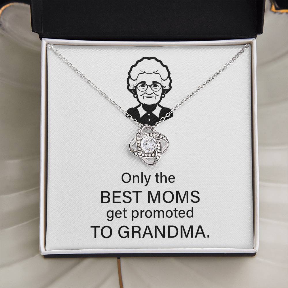 To The Best Moms Who Become Grandmas Grandma Necklace Gift Best Mom To Grandma Gift Jewelry Gift For Grandma Sentimental Jewelry For Grandmother Emotional Keepsake For Grandma Family Connection Necklace Sentimental Keepsake For Grandma