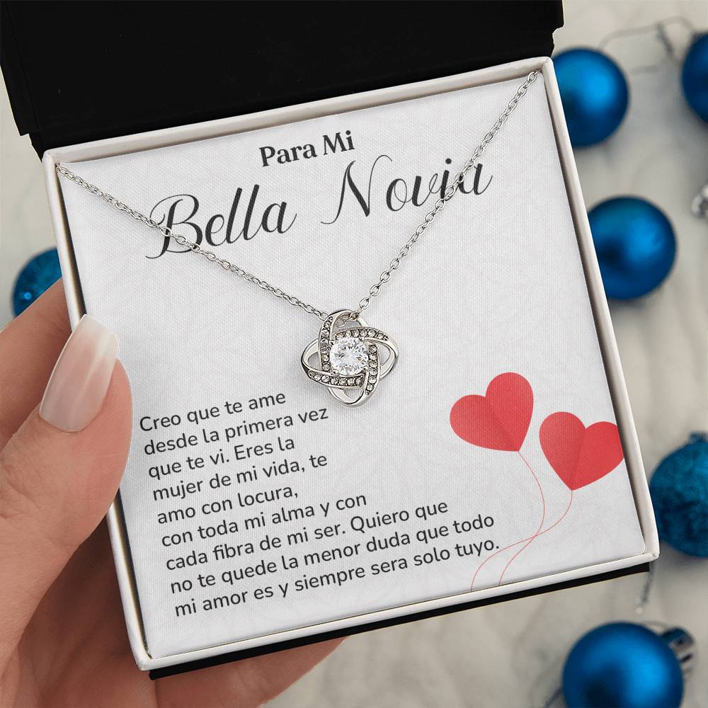 Collar Para Mi Bella Novia Amor Eterno Para Novia Mensaje Personalizado Para Ella Regalo Pasional Para Mi Novia Collar De Amor Para Ella Regalo De Aniversario Para Mi Novia Regalo De San Valentín Para Novia Regalo Para Mujer Especial Joyería Romántica