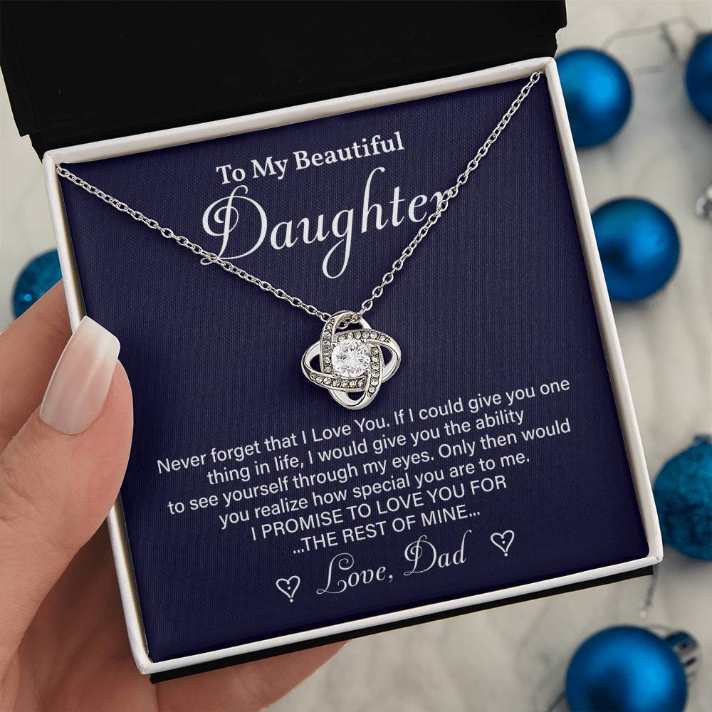 Daughter Necklace Gift from Dad – Special Message of Love