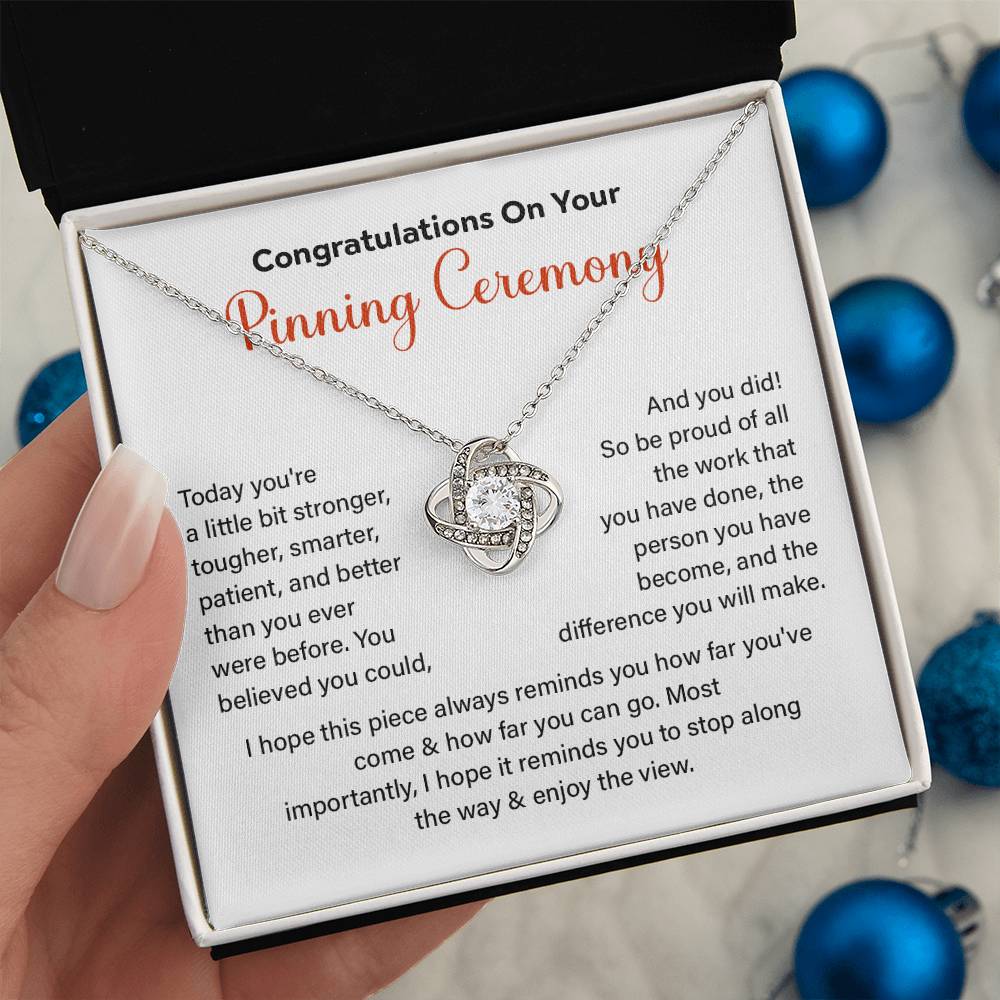 Congratulations On Your Pinning Ceremony Strength And Determination Jewelry Enjoy The View Necklace Best Wishes Necklace Path To Success Necklace Personal Growth Jewelry Motivational Jewelry For New Beginnings Meaningful Gift For Graduates