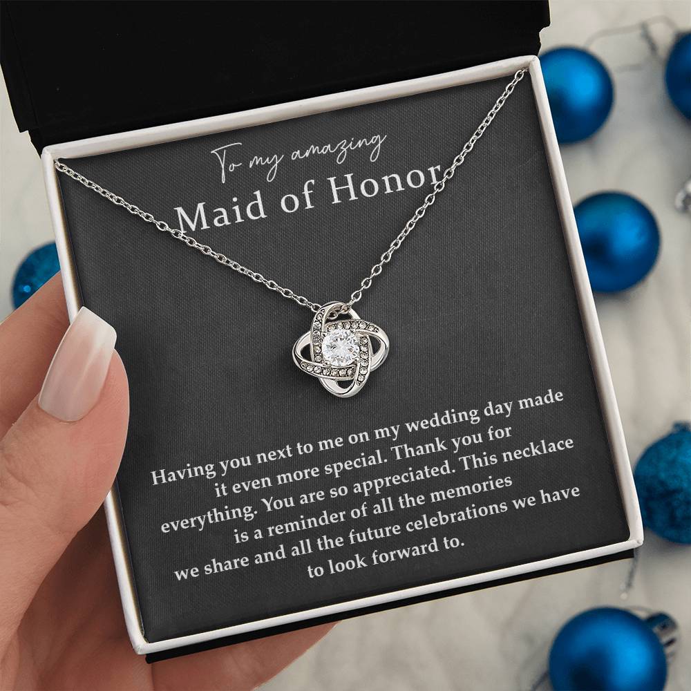 Wedding Day Necklace For Maid Of Honor Friendship Necklace For Maid Of Honor Jewelry Gift For Maid Of Honor Meaningful Gift For Maid Of Honor Emotional Gift For Maid Of Honor Special Gift For Maid Of Honor Necklace For Maid Of Honor Thank You Gift