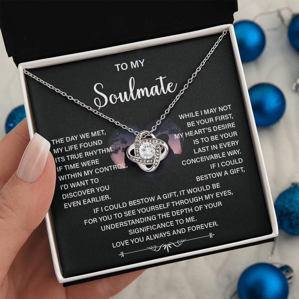 Soulmate Necklace Gift – Love You Always & Forever