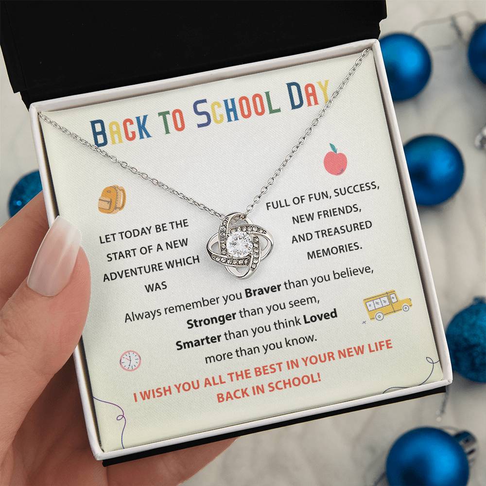 Back To School Necklace Gift Back To School Gift Fun And Success Jewelry Meaningful Gift For Students Supportive Jewelry For Kids Unique Gift For School Reminder Of Love Necklace Necklace For New Adventures