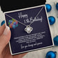 13th Birthday Necklace Gift for Teen Girl – Brave Smart Loved Card