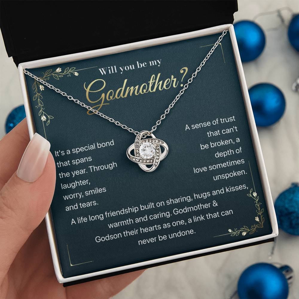 Will you be my Godmother Endless Support Necklace Bright Future Necklace Faithful Godmother Jewelry Strength In Unity Necklace Empowering Presence Jewelry Enduring Bond Necklace Emotional Support Pendant Inspirational Connection Jewelry