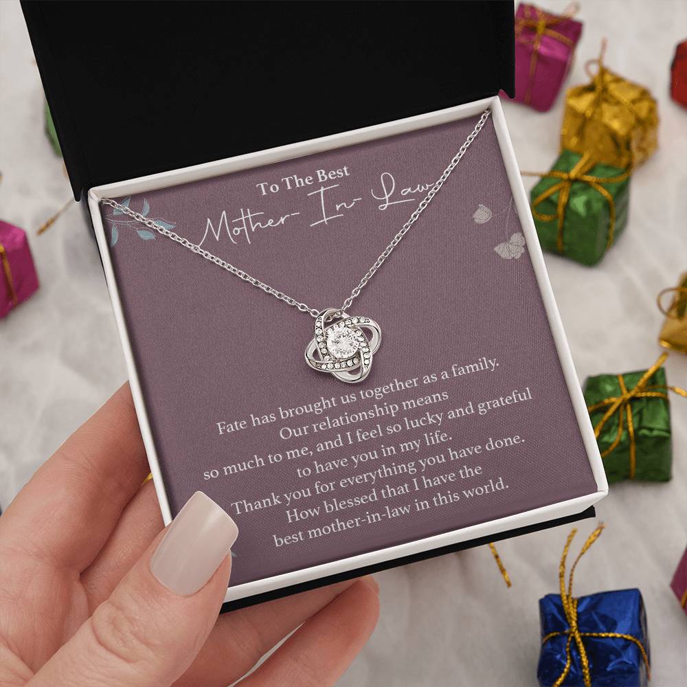 To The Best Mother-in-law Necklace Necklace For Thanking Mother-in-law Necklace For Mother-in-law On Wedding Day Necklace For Groom’s Mother Special Bond With Mother-in-law Necklace Sentimental Keepsake For Mother-in-law Best Mother-in-law Necklace Gift