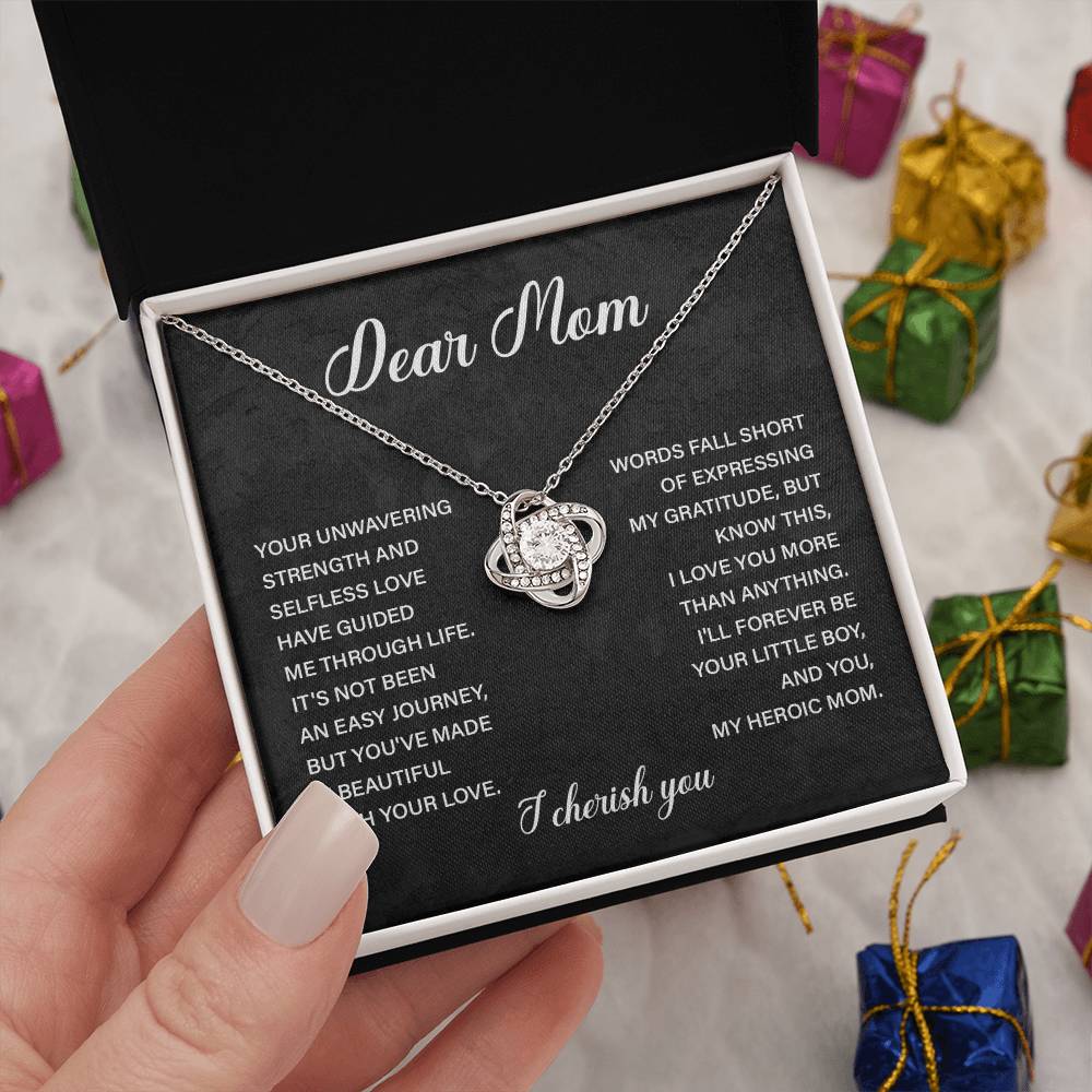 Dear Mom Dear Mom Necklace Gift Thoughtful Gift For Mom Unique Gift For Mother-child Bond Meaningful Gift For Mom Proud Son Gift For Mom Special Occasion Gift For Mom Best Mom Ever Necklace Spiritual Bond With Mom Necklace