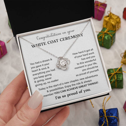 Congratulations On Your White Coat Ceremony White Coat Ceremony Congratulations Necklace New Beginnings Jewelry Meaningful Gift Supportive Gift Emotional Connection Necklace Motivational Jewelry You Are Amazing Necklace