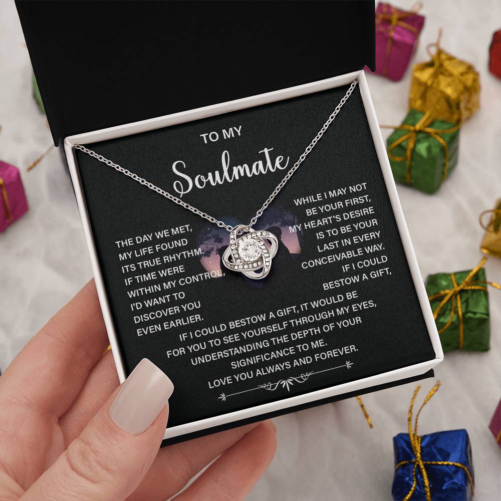 Soulmate Necklace Gift – Love You Always & Forever