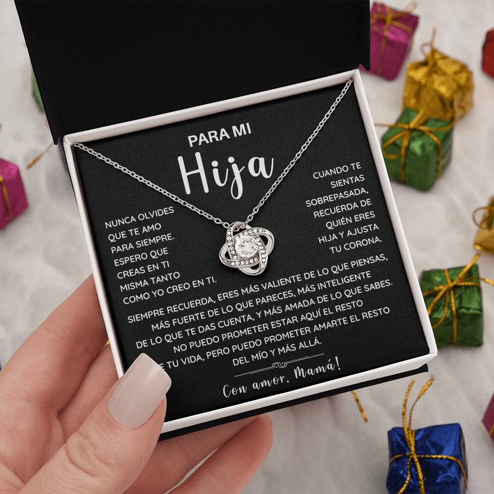 Collar Para Mi Hija – Regalo de Mamá con Tarjeta Emotiva