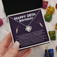 30th Birthday Gift Necklace for Her – Message Card & Gift Box