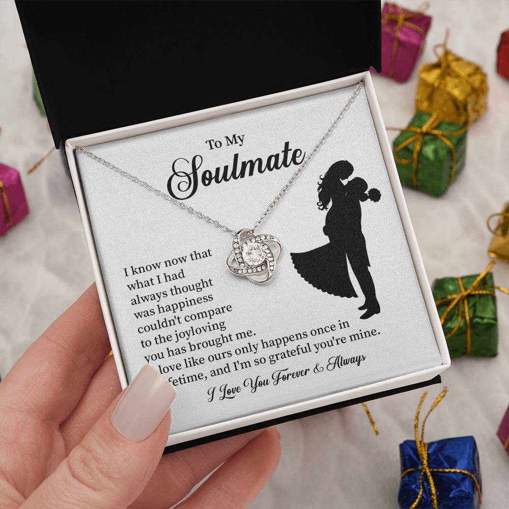 Soulmate Necklace – Gift for Wife or Girlfriend with Romantic Message