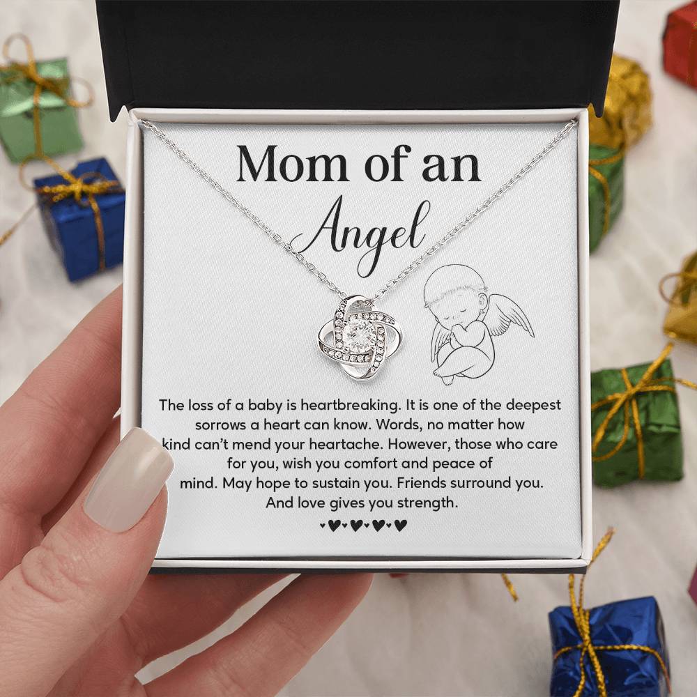 Memorial Necklace Gift for Mom of Angel Baby – Message Card