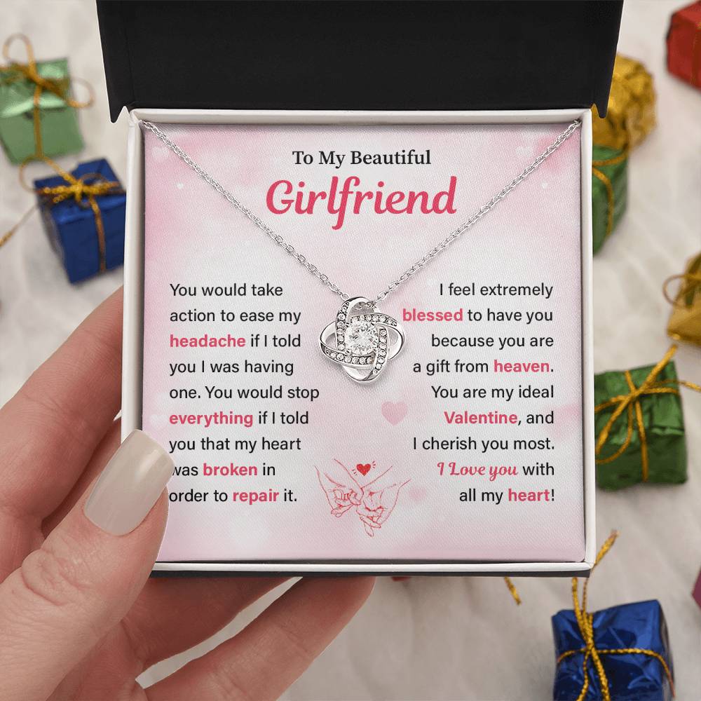 Beautiful Girlfriend Valentine’s Necklace Gift