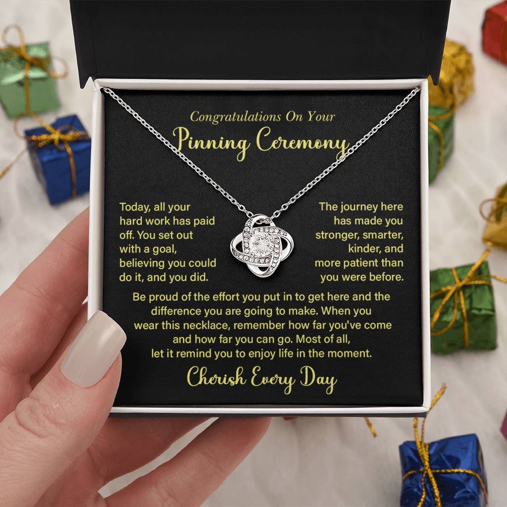 Congratulations On Your Pinning Ceremony Necklace Pinning Ceremony Necklace Gift Congratulations Pinning Ceremony Jewelry Journey Of Success Necklace Pinning Ceremony Milestone Necklace Necklace To Celebrate Hard Work Pinning Ceremony Keepsake Jewelry