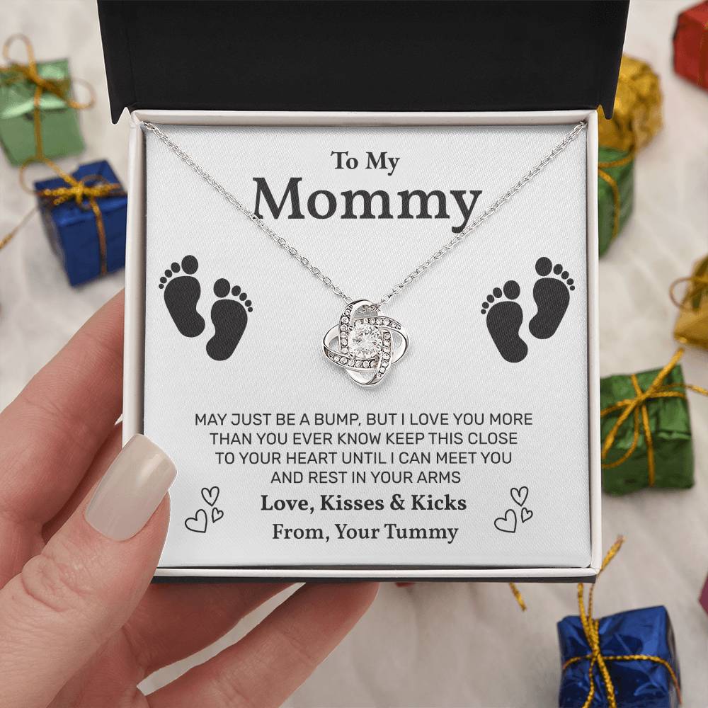 Pregnancy Necklace Gift for Mommy Message Card