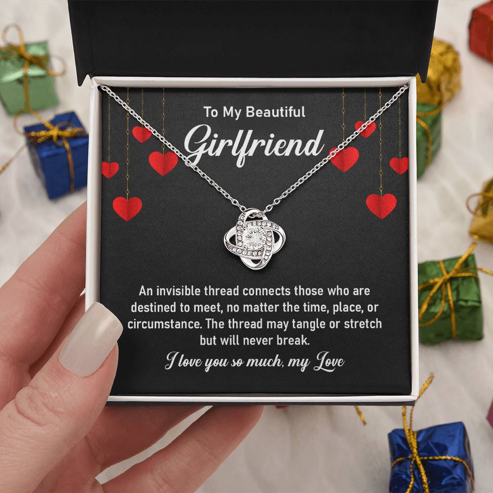 To My Beautiful Girlfriend – Necklace with Message Card