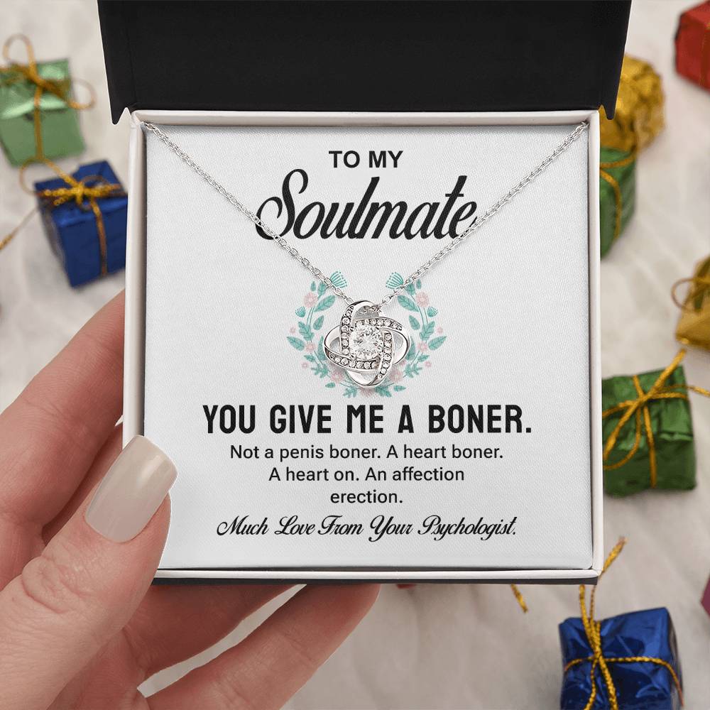 Funny Soulmate Necklace Gift from Psychologist