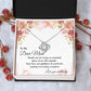 Dear Mom Necklace Gift From Daughter With Message Card