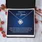 55th Birthday Necklace Gift with Heartfelt Message Card