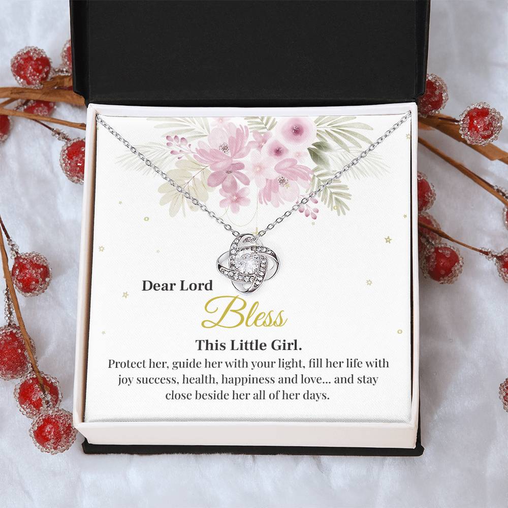 Dear Lord Bless This Little Girl, Blessing Pendant For Little One Heartfelt Necklace For A Young Heart Protective Jewelry For A Child’s Journey Thank You Gift For A Cherished Child To Bless And Protect Jewelry Sentimental Pendant With Blessings