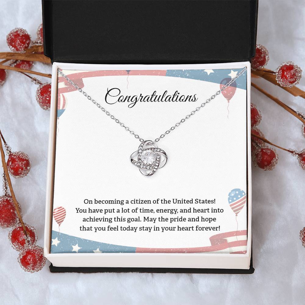 Congratulations Necklace For New U.s. Citizen Necklace For New U.s. Citizen Gift For New American Citizen Necklace With Citizenship Message U.s. Citizenship Celebration Gift Gift For New U.s. Patriot Jewelry For New U.s. Citizen Gift For Citizenship