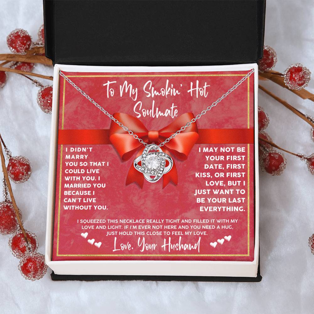 Wife Necklace Gift from Husband with Message Card