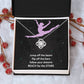 Gymnastics Necklace Gift for Girls – Reach the Stars