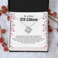 New US Citizen Gift – Necklace with Message Card