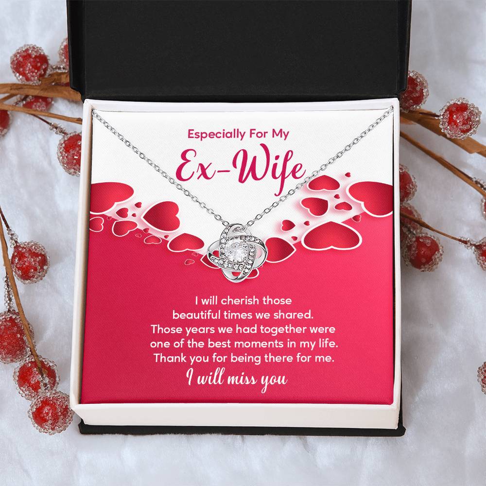 Ex-Wife Necklace Gift – Heartfelt Message Card Box