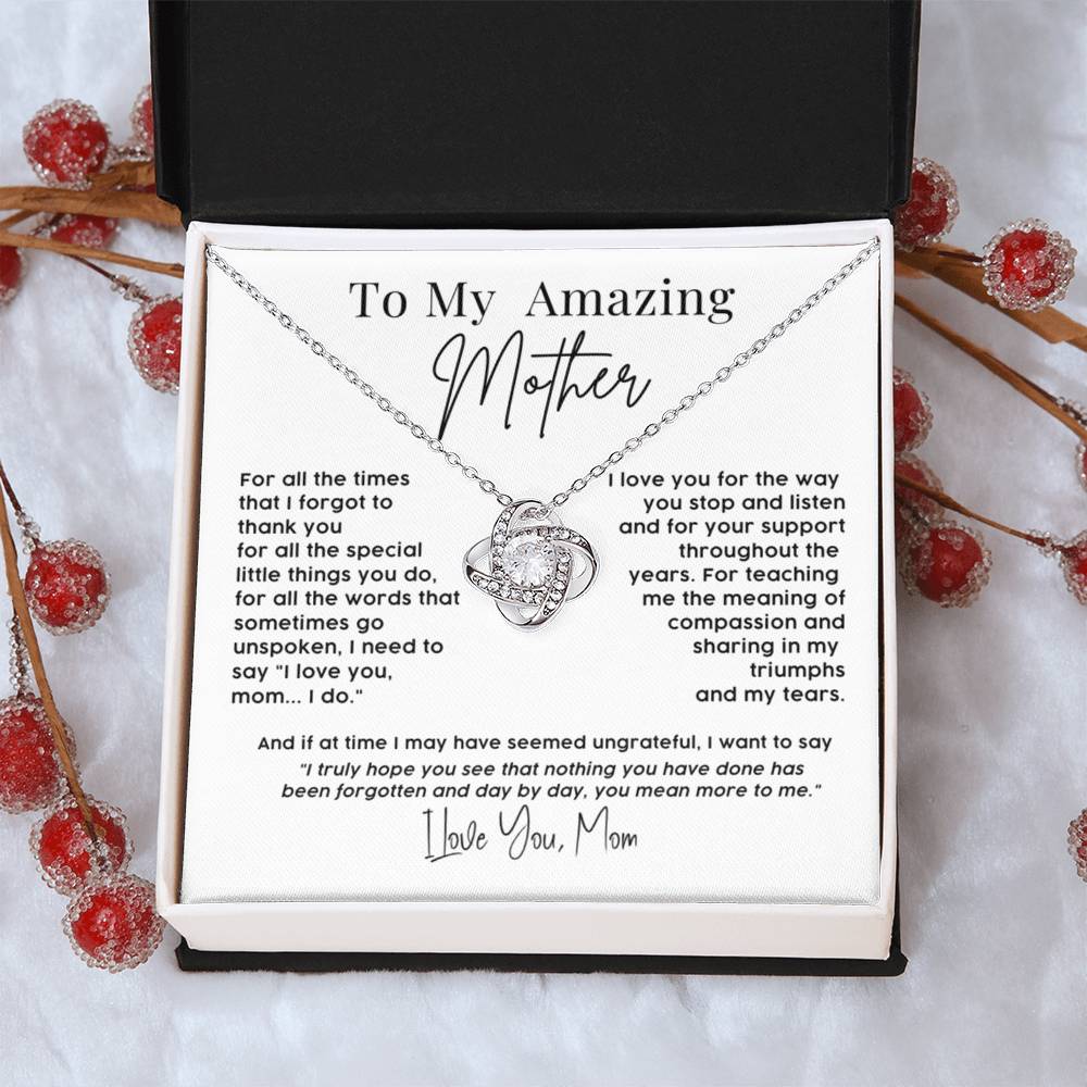 To My Amazing Mother – Sentimental Necklace Gift