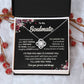 Soulmate Love Knot Necklace with Message Card & Gift Box